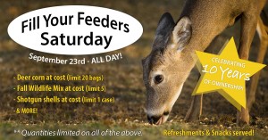 fill your feeders saturday
